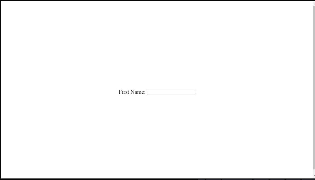 Screenshot image of input element